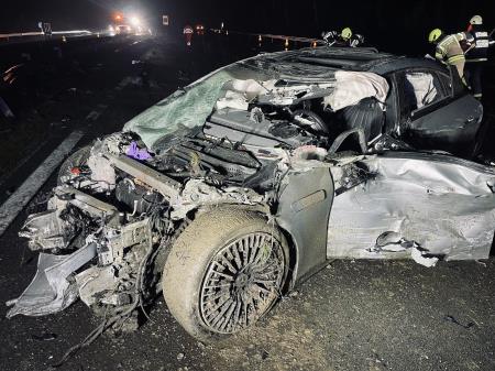 Prometna nesreča na AC Grosuplje - Ljubljana, 18.10.2024